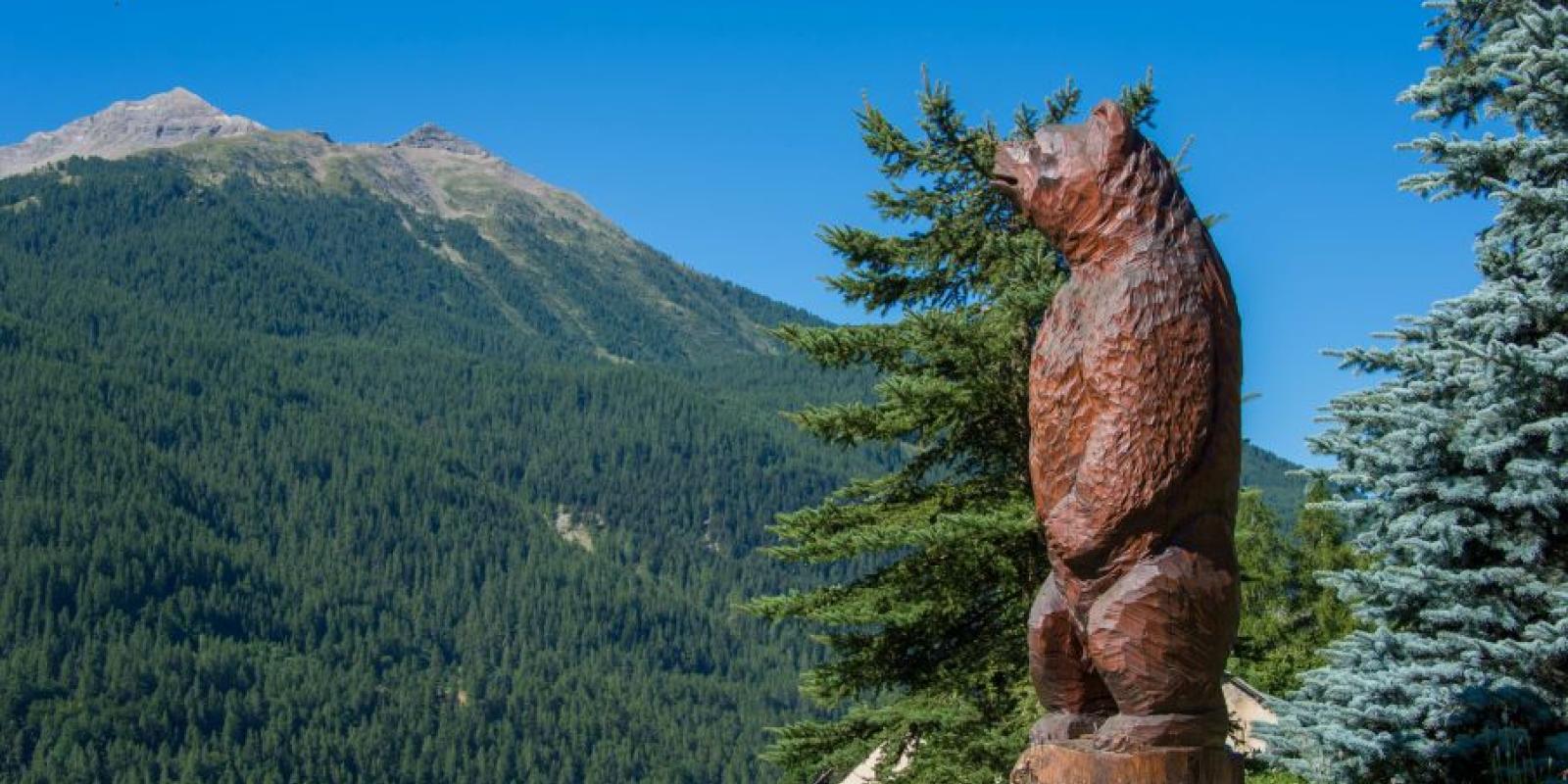 L'ours, emblème de la commune