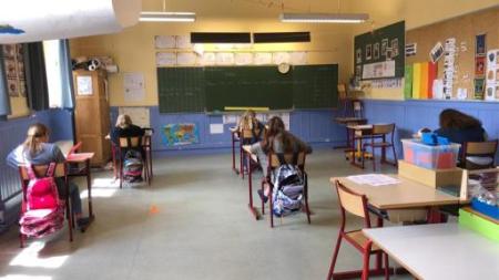 classe en période distanciation