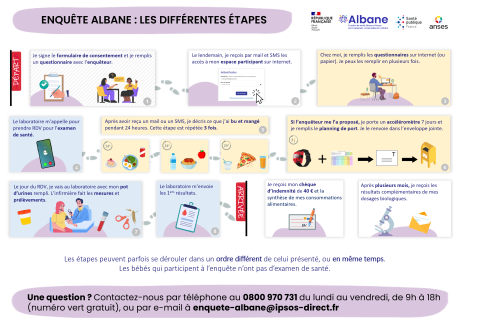 Enquête Albane - Les différentes étapes 